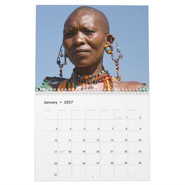 afrikanischer Frauenkalender Kalender (Jan 2027)