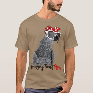 Afrikanischer Grau-Papagei-Shirt-Mama T-Shirt