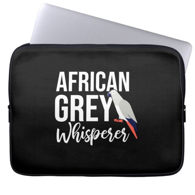 Afrikanischer Grauer Papagei Laptopschutzhülle (Vorderseite)