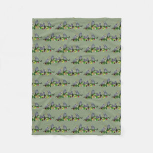 Afrikanischer Grauer Papagei Party Fleece Blanket