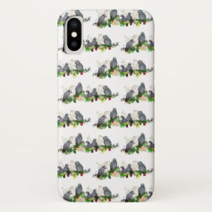 Afrikanischer grauer Parrot Party iPhone X Fall Case-Mate iPhone Hülle