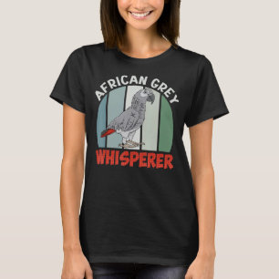 Afrikanischer Grauer Whisperer Paprots Grauer Papa T-Shirt