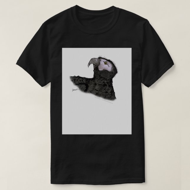 Afrikanischer Graupapagei T-Shirt (Design vorne)