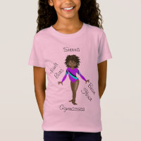 Afrikanischer Gymnastikamerikaner, braune Augen, L