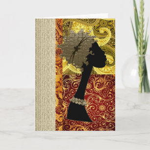 Afrikanischer Herbst Karte