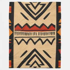 Afrikanischer Hintergrund in warmen Farben Fleecedecke