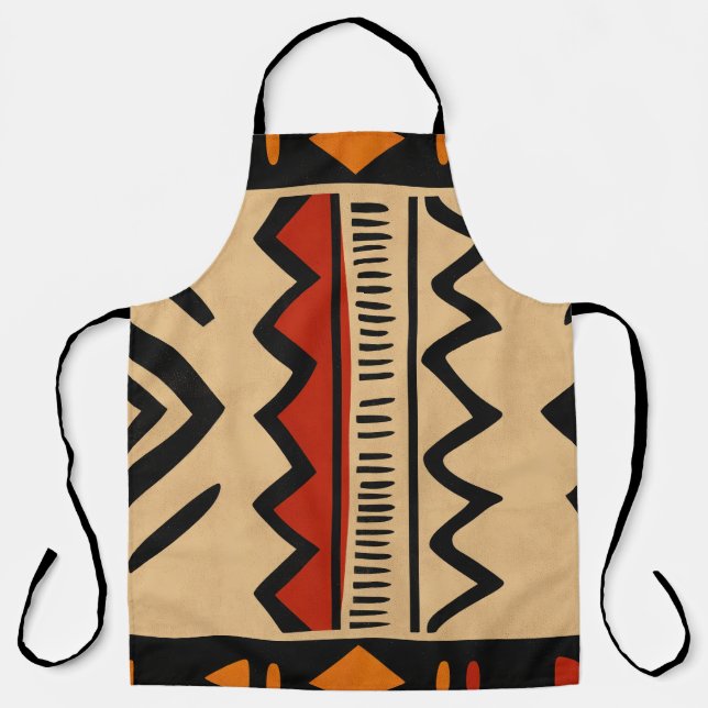 Afrikanischer Hintergrund in warmen Farben Schürze (Vorderseite)