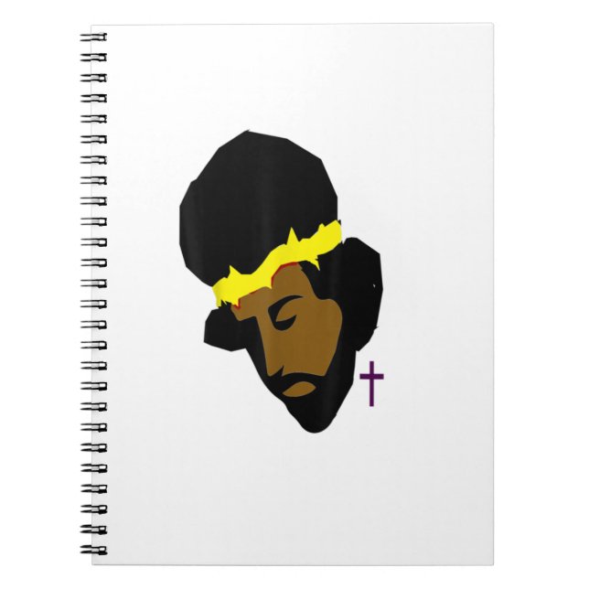 Afrikanischer Jesus Black Jesus Art Notizblock (Vorderseite)