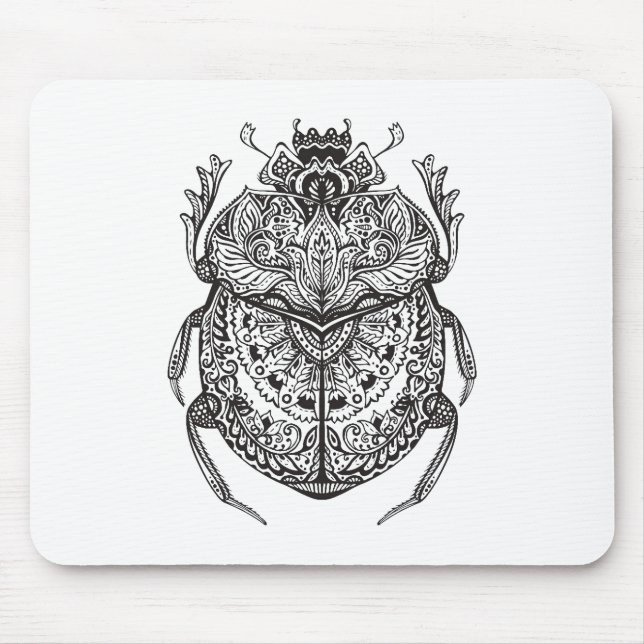 Afrikanischer Käfer Zendoodle Mousepad (Vorne)