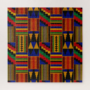 Afrikanischer Kente-Stoff Puzzle