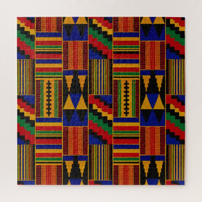 Afrikanischer Kente-Stoff Puzzle (Vertikal)