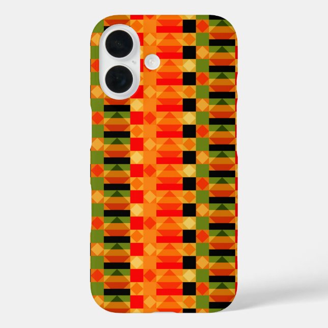 afrikanischer Kente Textile Fabric Style Case-Mate iPhone Hülle (Rückseite)