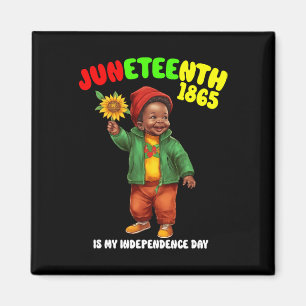 Afrikanischer Kindermädchen ist mein Unabhängigkei Magnet