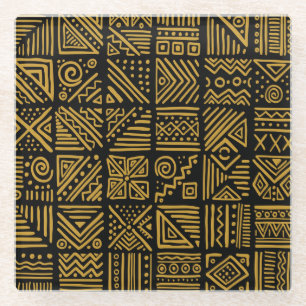 Afrikanischer Konflikt: ethnischer Stammeskrieg na Glasuntersetzer