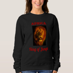 Afrikanischer König des Dschungels beeindruckende  Sweatshirt
