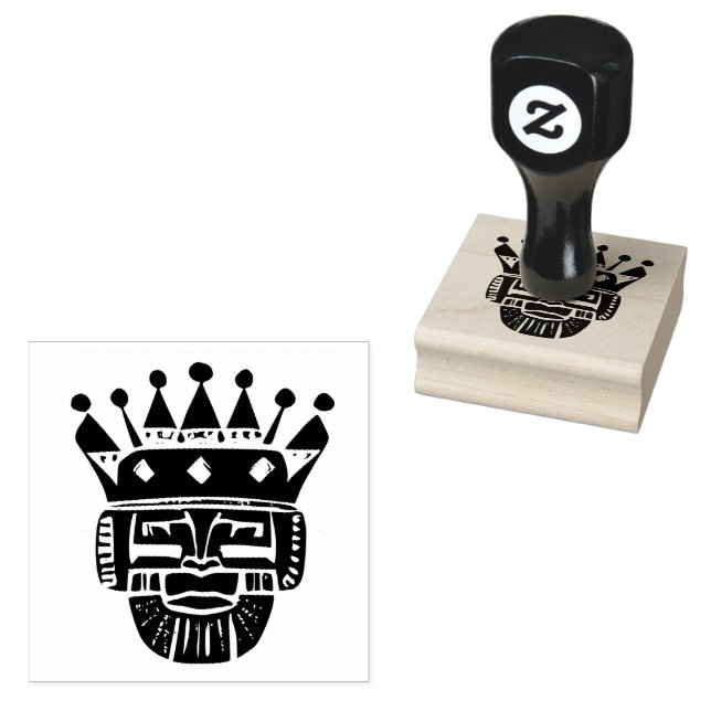 Afrikanischer König Gummistempel (Stempel)