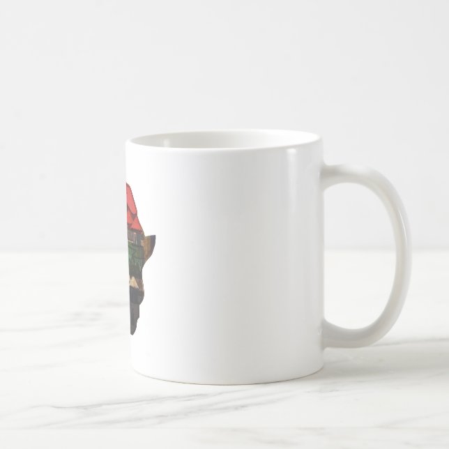 Afrikanischer Kontinent Kaffeetasse (Rechts)