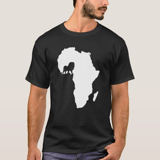 Afrikanischer Kontinent Kunst Reisen Afrika Safari T-Shirt (Vorderseite)