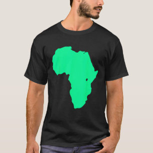 Afrikanischer Kontinent Silhouette Map Graphic Bo T-Shirt