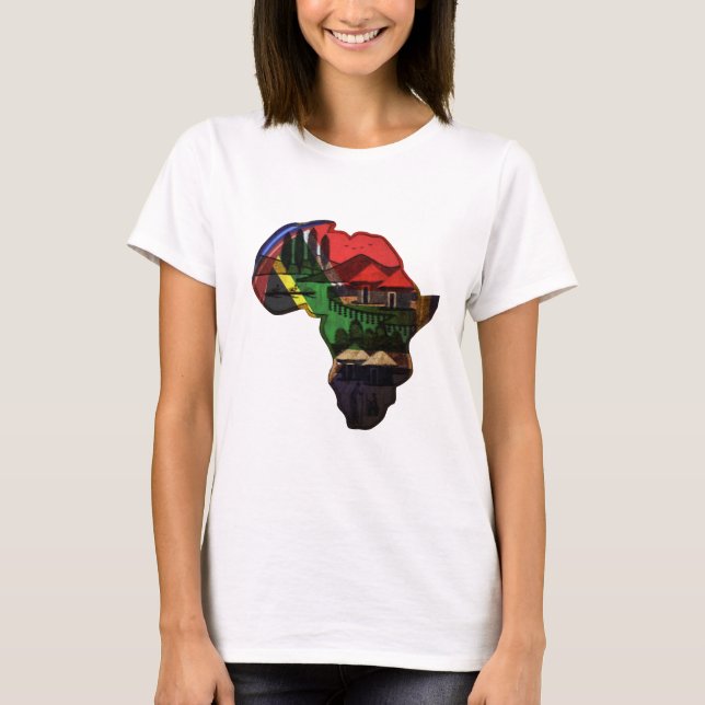 Afrikanischer Kontinent T-Shirt (Vorderseite)