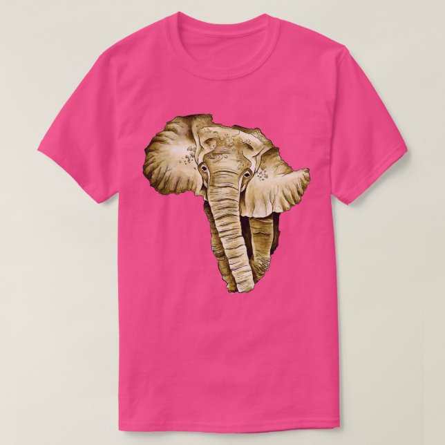 Afrikanischer Kontinent T-Shirt (Design vorne)