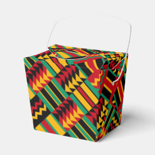 Afrikanischer Korbgeflecht-Stolz-rotes Geschenkschachtel