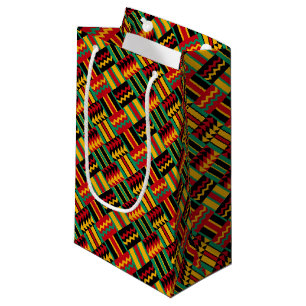 Afrikanischer Korbgeflecht-Stolz-rotes Kleine Geschenktüte