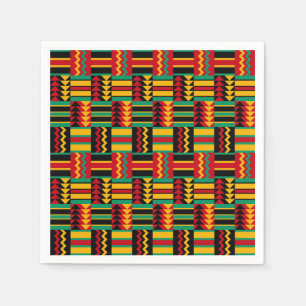 Afrikanischer Korbgeflecht-Stolz-rotes Serviette