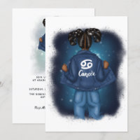 Afrikanischer Krebs Zodiac Sign Birthday Party