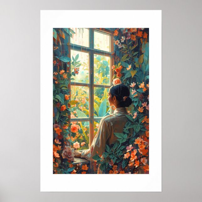 Afrikanischer Kunstdruck Poster (Vorne)