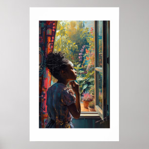Afrikanischer Kunstdruck Poster