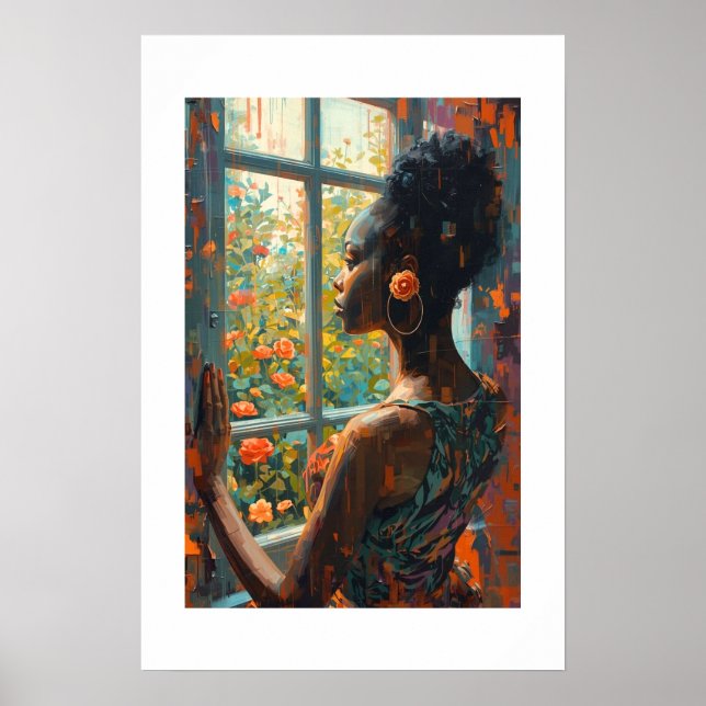 Afrikanischer Kunstdruck Poster (Vorne)