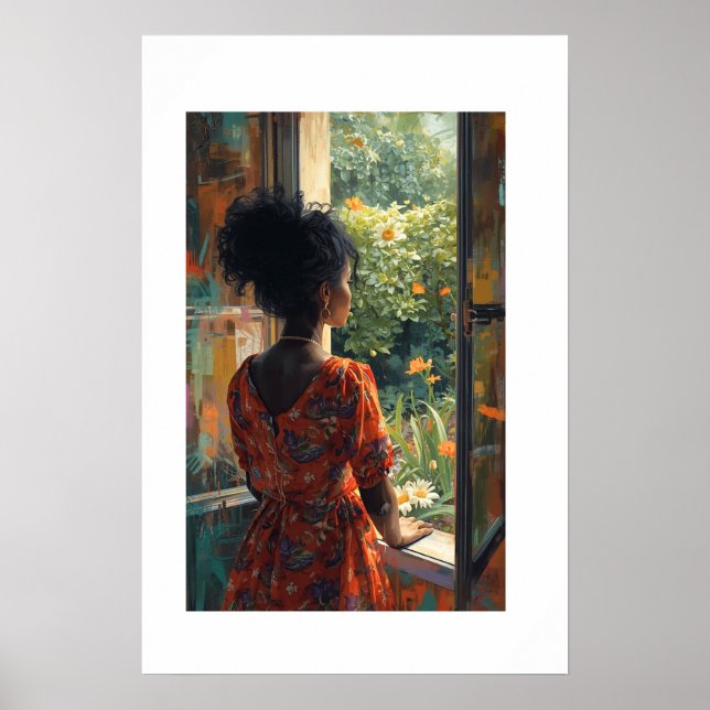 Afrikanischer Kunstdruck Poster (Vorne)