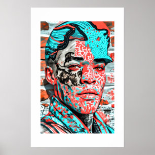 Afrikanischer Kunstdruck Poster