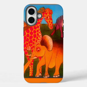 afrikanischer Kunstdrucker iPhone 16 Plus Hülle