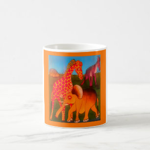 afrikanischer Kunstdrucker Tasse