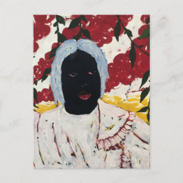 Afrikanischer Kunstteppich Postkarte