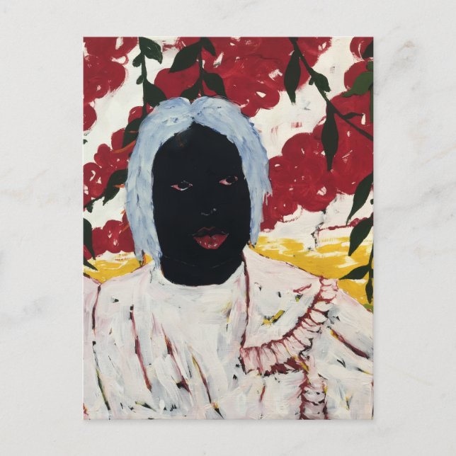 Afrikanischer Kunstteppich Postkarte (Vorderseite)