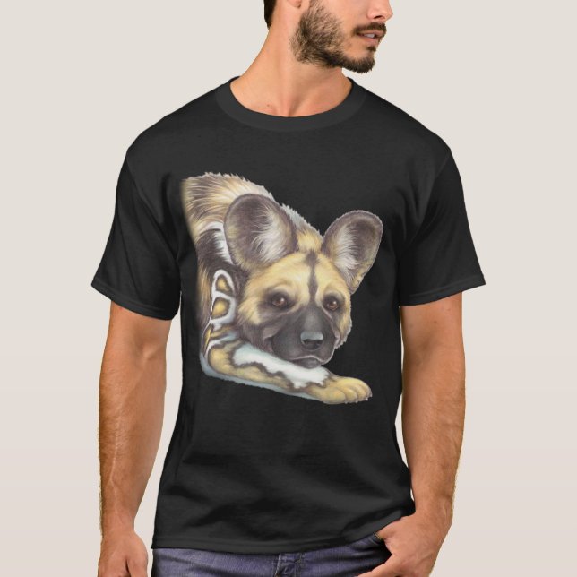 Afrikanischer Lackhund T-Shirt (Vorderseite)