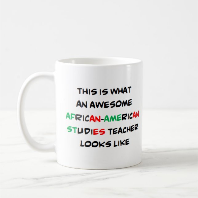 afrikanischer Lehrer, phantastisch Kaffeetasse (Links)