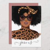 Afrikanischer Leopard-Girl-Junggeselinnen-Abschied