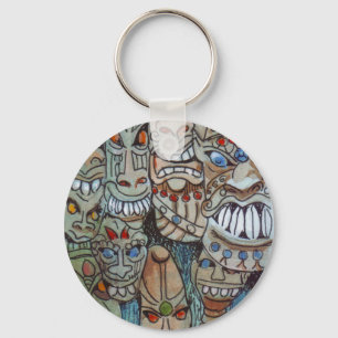Afrikanischer Maske-Schlüsselanhänger Schlüsselanhänger