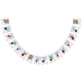 Afrikanischer Meerjungfrau 5. Geburtstags-Foto Wimpelkette