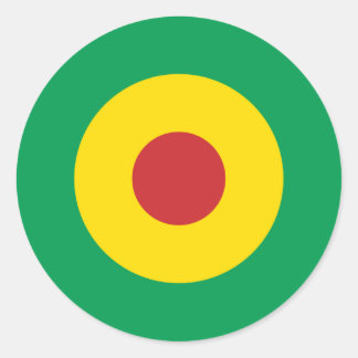 Afrikanischer Mod-Round-Sticker Runder Aufkleber