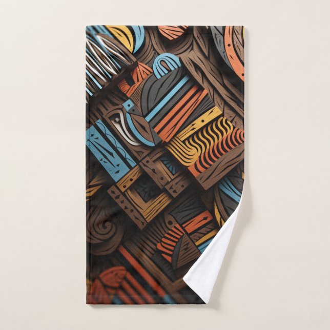Afrikanischer Mosaik: Buntweben Handtuch (Handtuch)