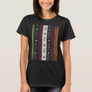 Afrikanischer Mudcloth-Kaurischnecke Mehrfarbig St T-Shirt