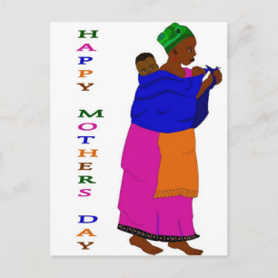 Afrikanischer Muttertag Postkarte