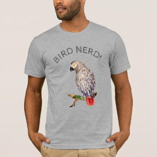 Afrikanischer Papagei-Nerd T-Shirt