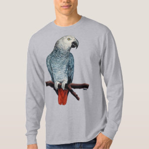 Afrikanischer Papagei-Shirt Parrot Art T - Shirt