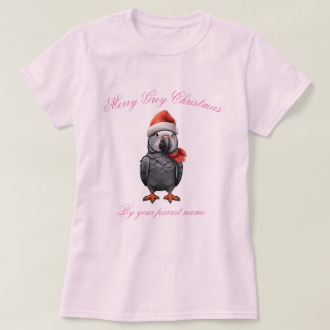 Afrikanischer Papagei T-Shirt (Design vorne)
